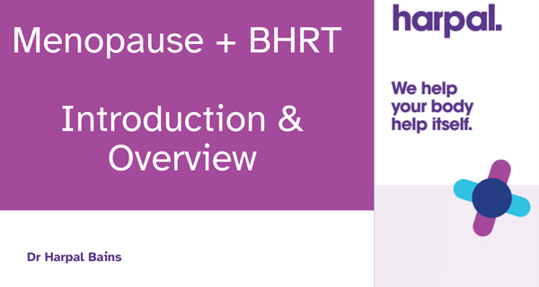 Webinar: BHRT for the menopause